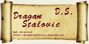 Dragan Stalović vizit kartica